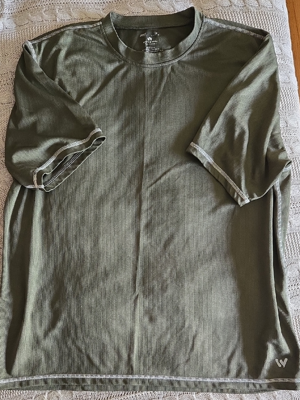 White Sierra Insect Shield Crew Neck Insect-Repellent Tee In Forest Green